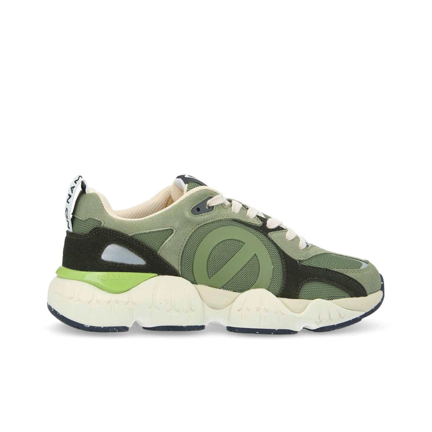 KRAZEE RUNNER MEN - SUEDE/REC.KNIT - TILLEUL/OLIVE